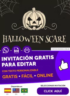 Invitaciones de Fiesta Halloween para adultos