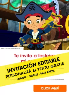 Invitaciones de Jake y los Piratas