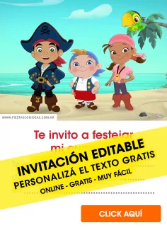 Invitaciones de Jake y los Piratas