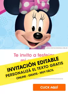 Invitaciones de Minnie Mouse