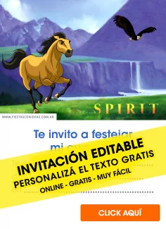 Invitaciones de Spirit, el indomable