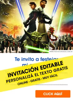 Invitaciones de Star Wars