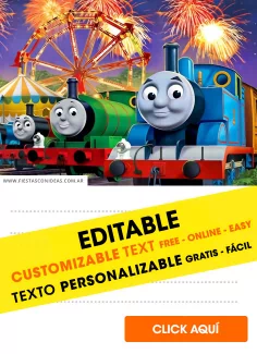 Invitaciones de Thomas y sus amigos