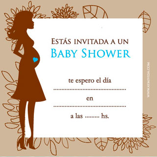 Tarjeta de Baby Shower de varón para imprimir