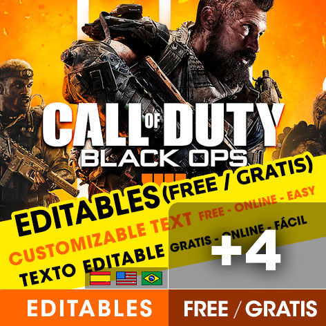 4 Call of Duty party invitation templates free