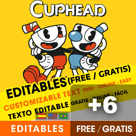 [+6] Free CUPHEAD birthday invitations for edit, customize, print or send via Whatsapp