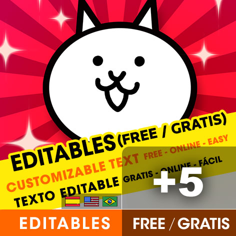[+6] Free THE BATTLE CATS birthday invitations for edit, customize, print or send via Whatsapp