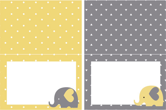 Baby Shower Elefantito - Guirnalda - Kit para imprimir gratis