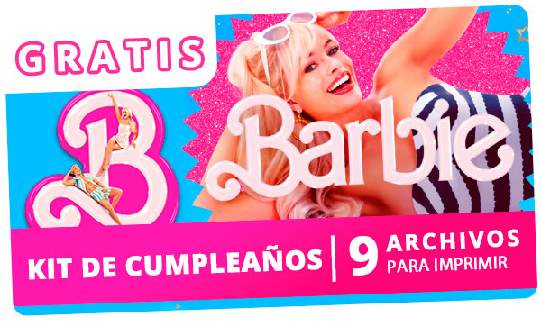 Kits imprimibles gratis de Barbie 2023